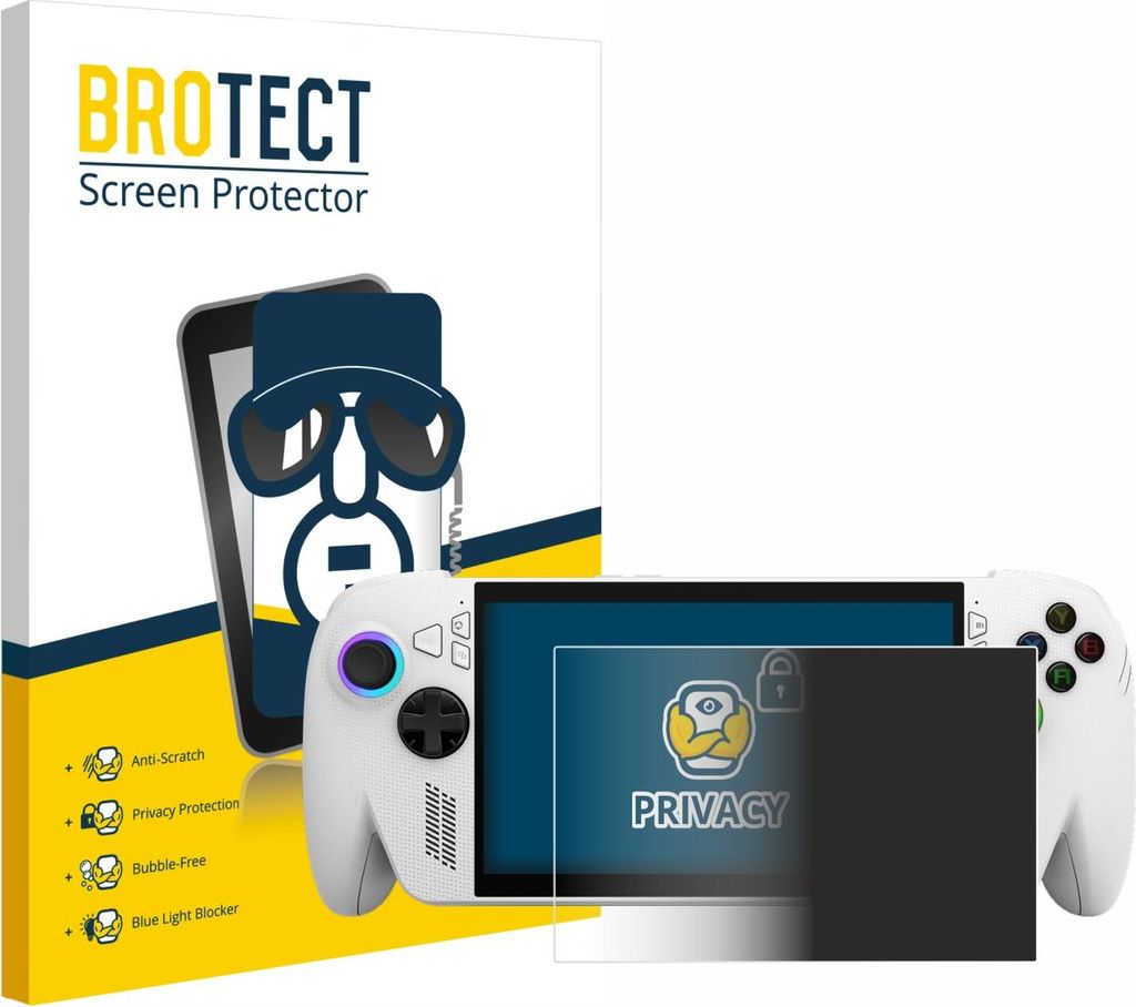 BROTECT Sichtschutzfolie für ASUS ROG Xbox Ally Anti-Spy Privacy Sichtschutz Blickschutz Folie Blaulicht-Schutz