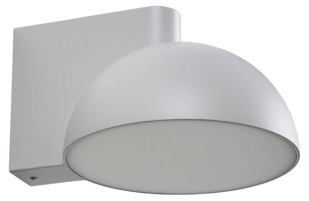 Lucande LED-Außenwandleuchte Velira, hellgrau, Metall, IP54 Produktbild 