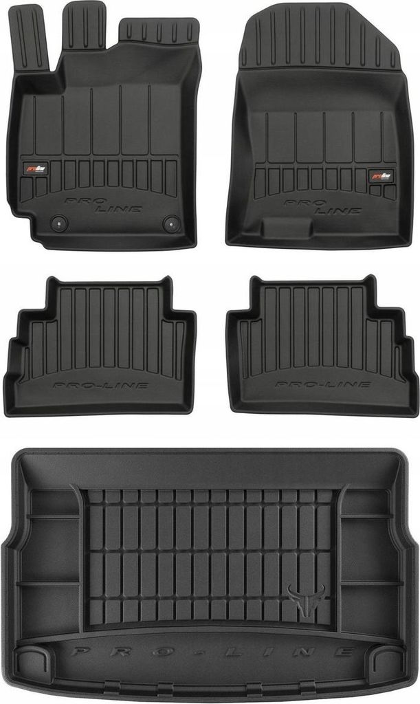 3D KIT Fußmatten und Kofferraummatte Hyundai Kona ab 2017-