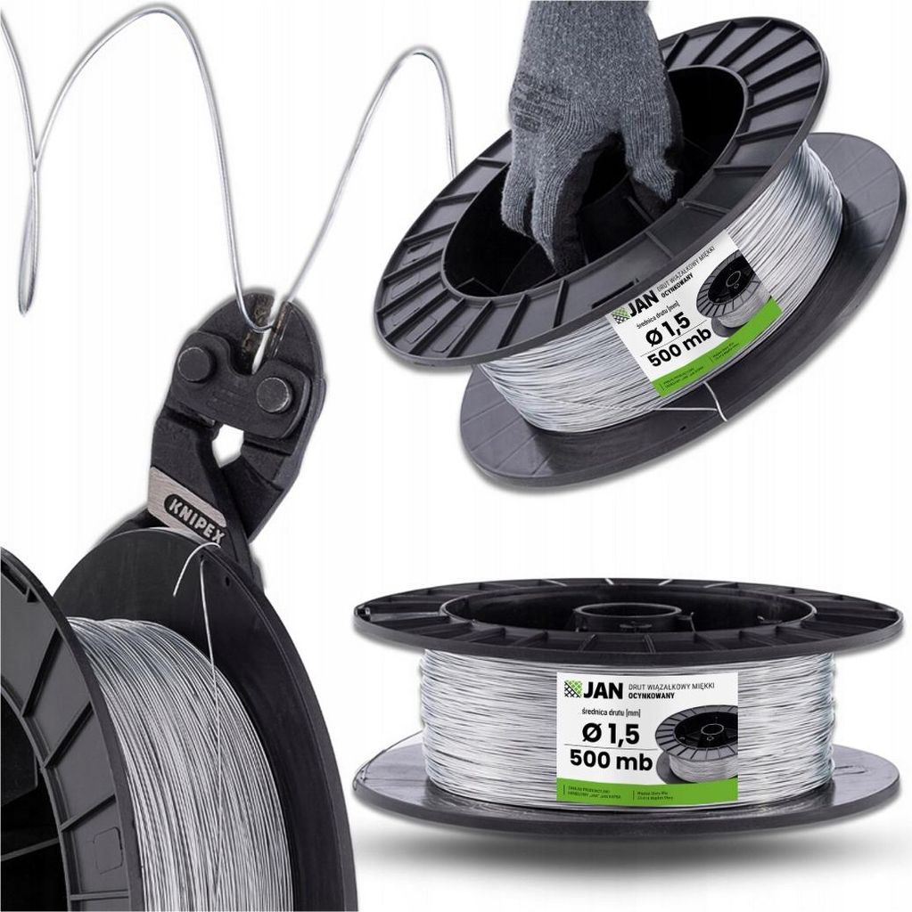 Verzinkter Draht Für Weidezaun - 1,5 Mm - 500 Mb - Gewicht 7 Kg - Korrosionsschutz