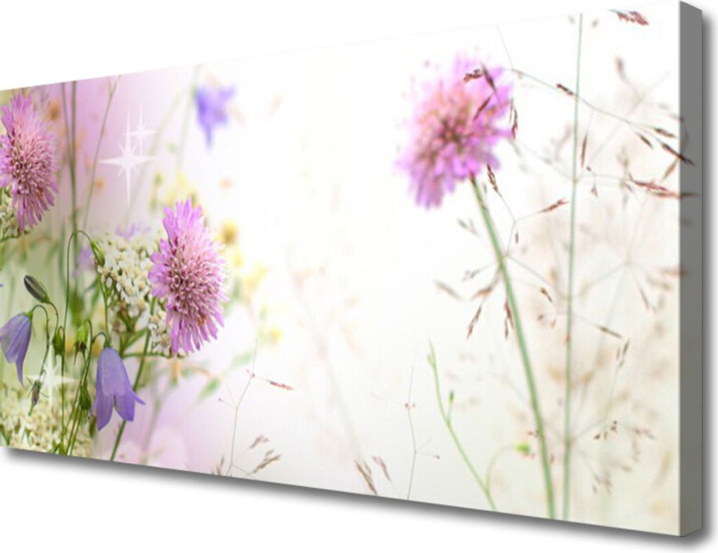 Tulup Leinwand-Bilder 100x50 Wandbild Canvas Kunstdruck Blumen Pflanzen