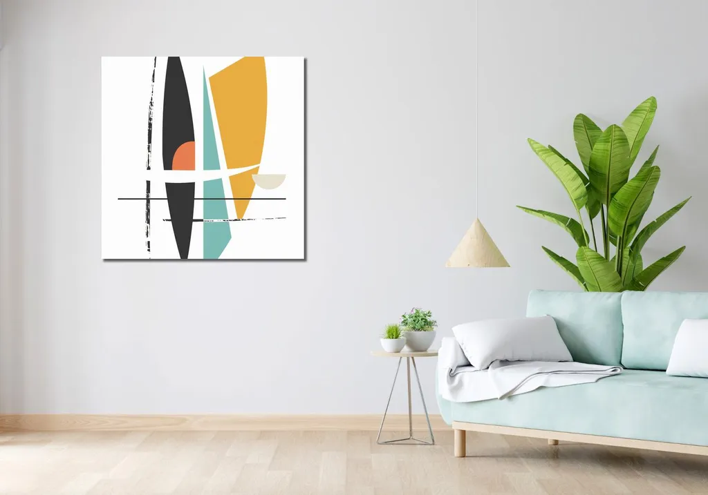 Image Aventures nautiques 90x90 Toile Premium Bleue et Blanche - 2