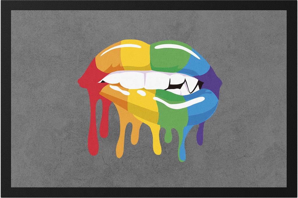 Love in Colors Fußmatte LGBTQ Stolz Regenbogenflagge Schwul Lesbisch Pride