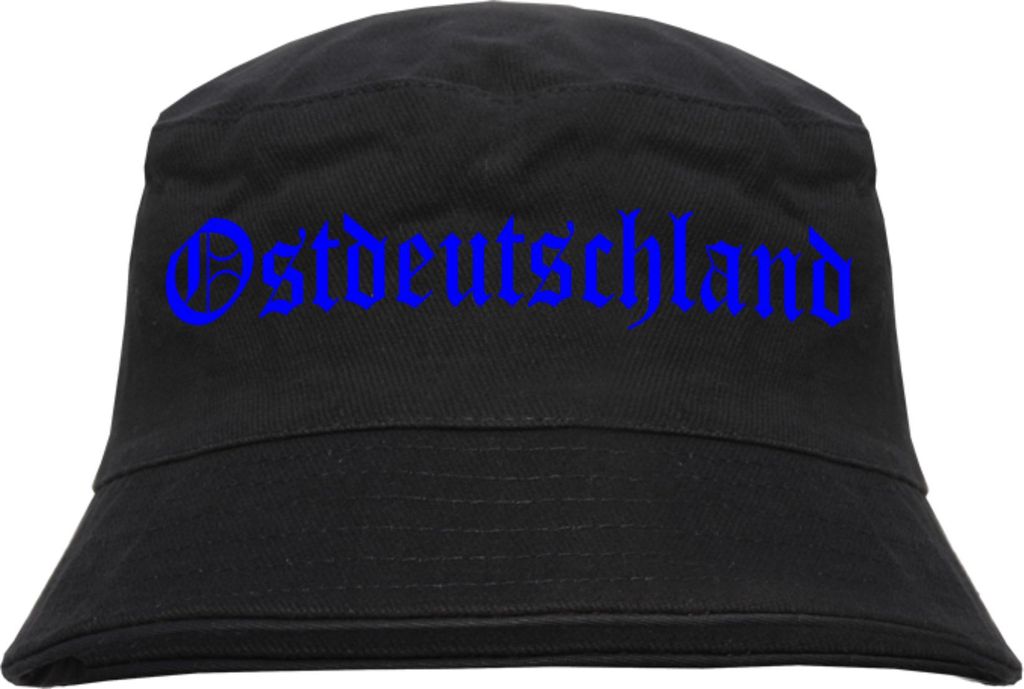 Ostdeutschland Fischerhut - Druckfarbe Blau - Bucket Hat Produktbild 