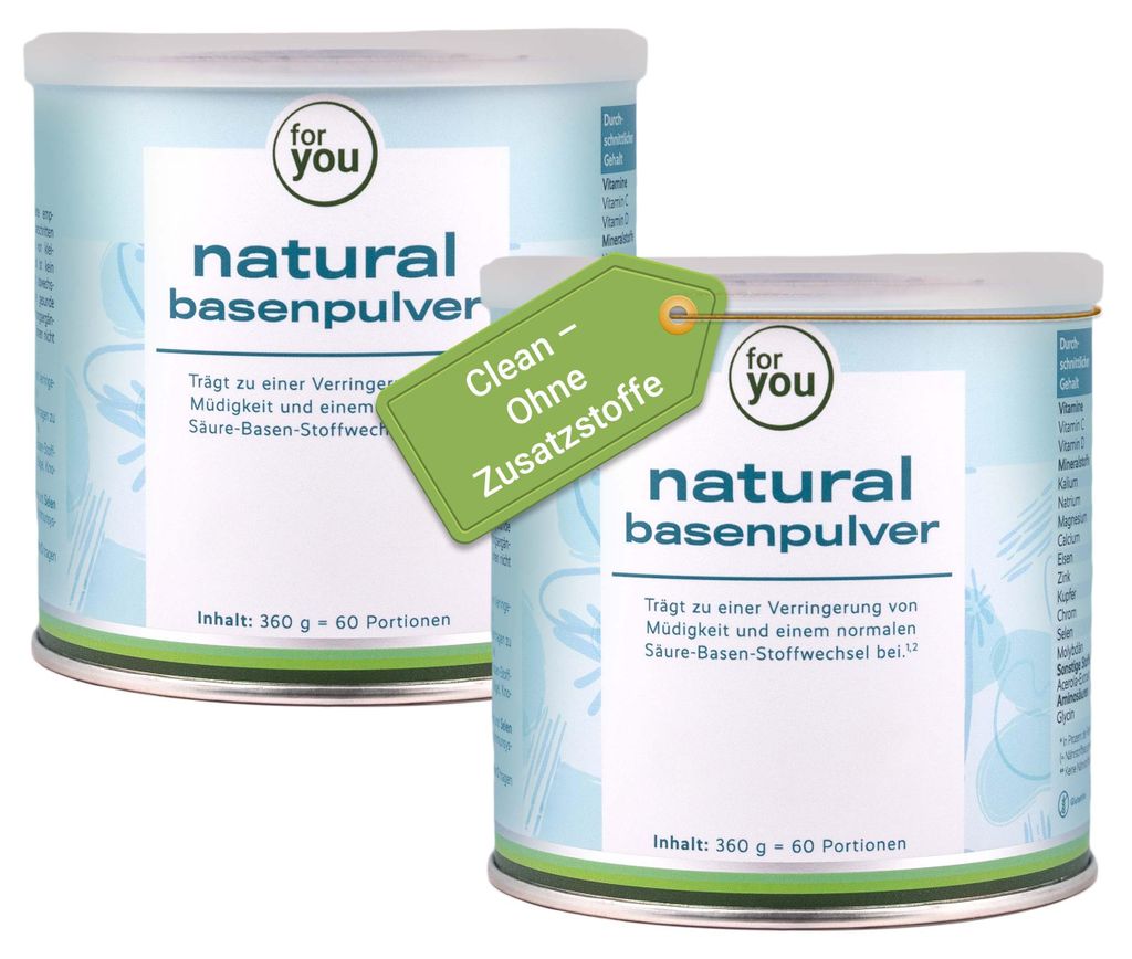 for you natural basenpulver Doppelpack Produktbild 
