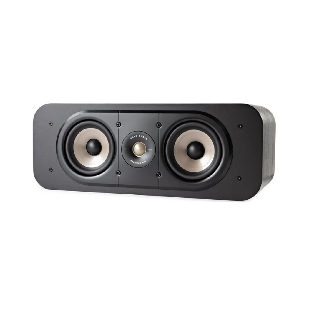 Polk ES30e Noir : Enceinte Centrale Certifiée Hi-Res avec Power Port