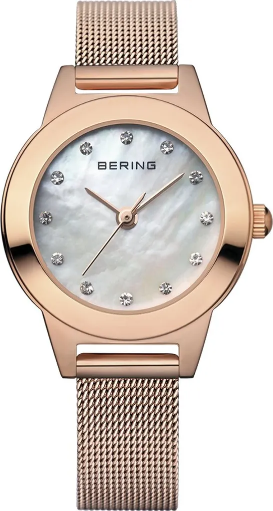 Montre Bering Slim Classic 11125-366 Meshband Or Rose pour Femme