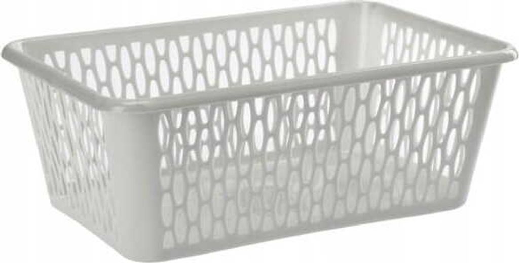 Rechteckiger grauer Aufbewahrungskorb 26x37x15cm Universal-Organizer