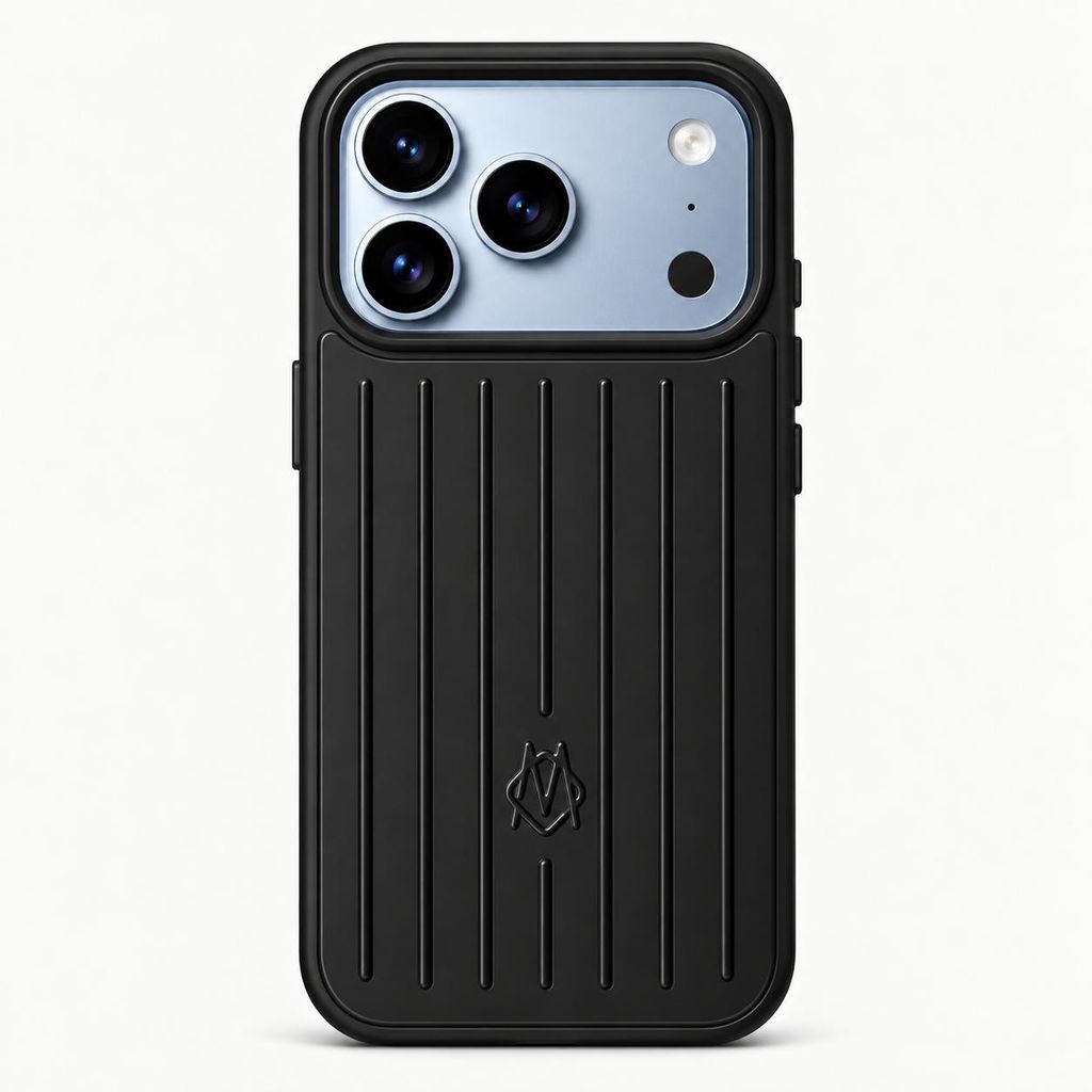 Coque pour iPhone 18 Pro Max en aluminium, style RIMOWA, Image du produit  Image générée par une IA
