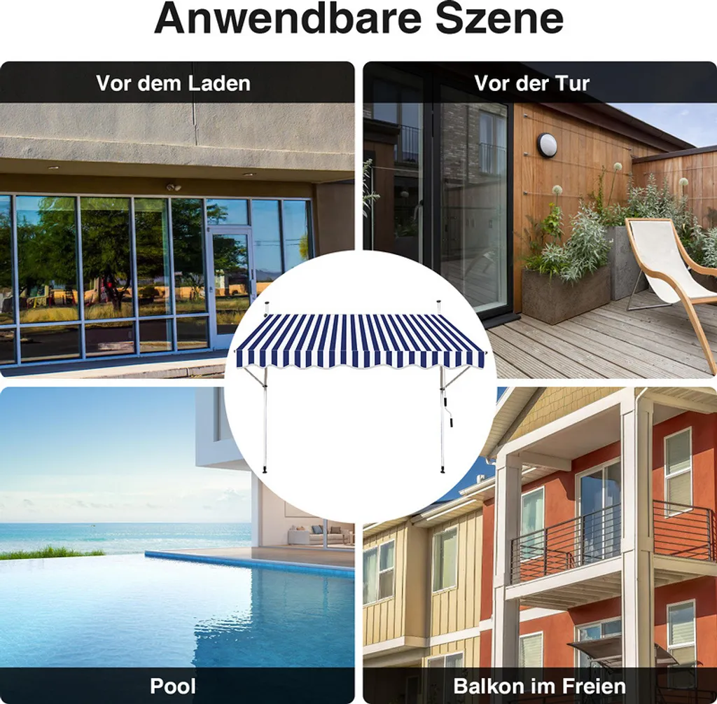 Offerta SWANEW: Tenda da Sole 3,5m Retrattile - Stock Limitato - 4