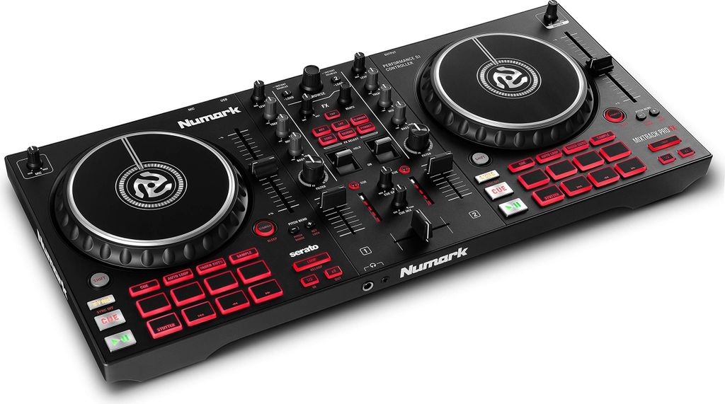 Numark MIXTRACKPROFX Mixtrack Pro FX DJ Controller, 2-Deck, Audio Interface