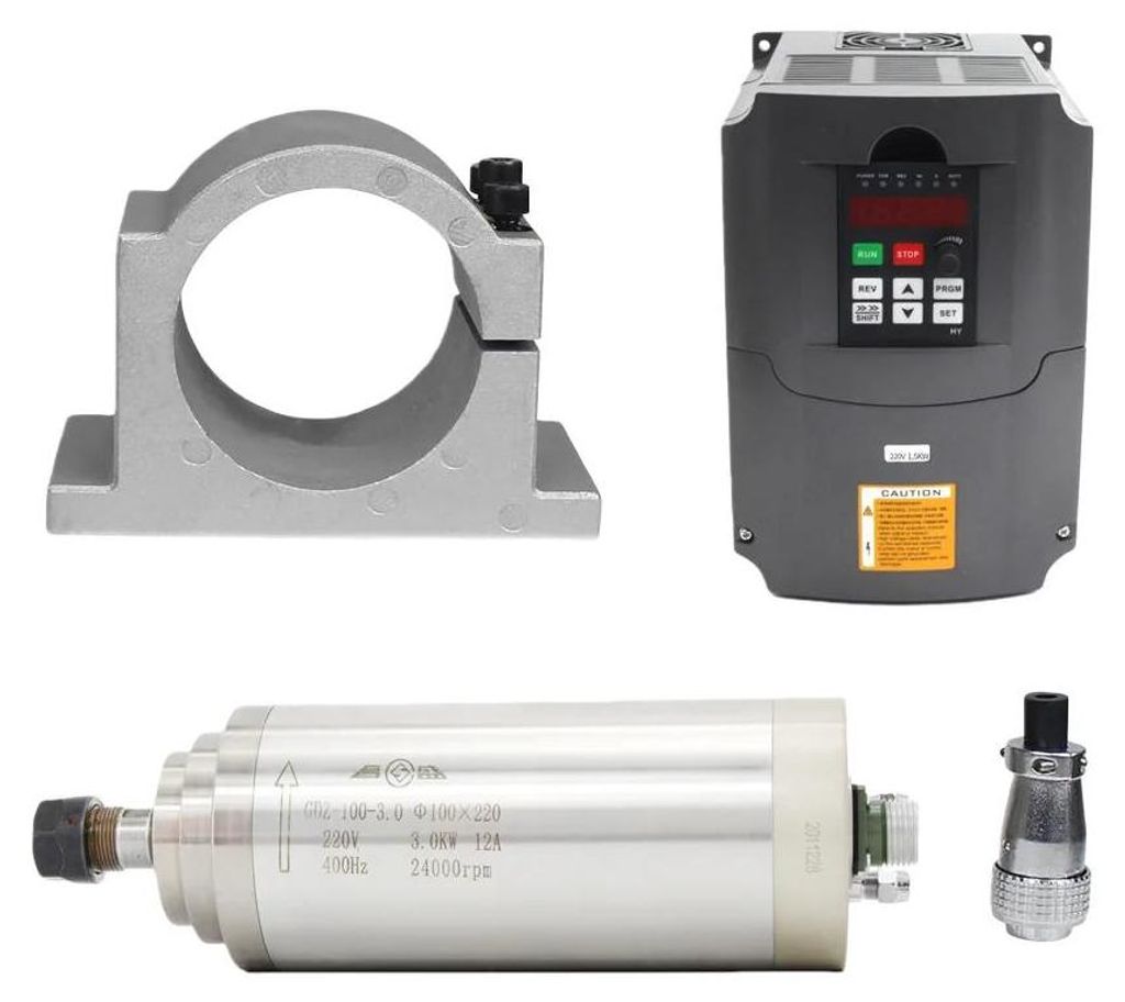 Moteur de broche CNC, puissance 3 kW, refroidissement par Image du produit 