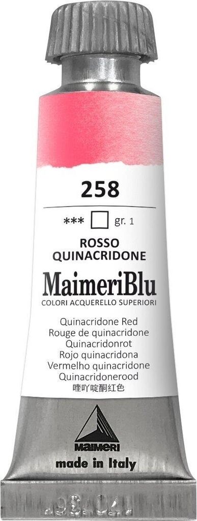 Maimeri Blu Aquarellfarbe Quinacridone Red 258 12 ml 1 stk