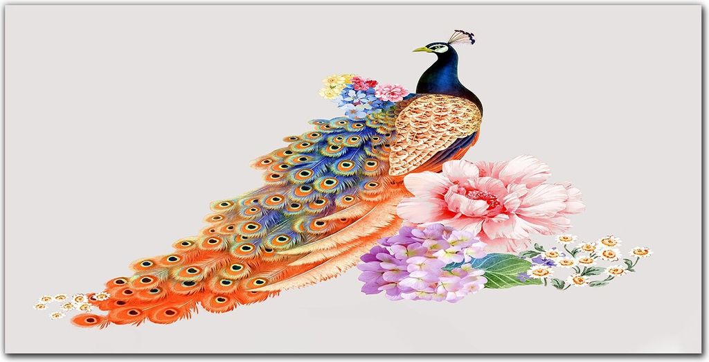 Coloray Bild aus Acryl 120 cm x 60 cm - Küche Wanddekoration Dekoration Wohnzimmer Gehärtetes Acryl Acrylblock mit Bild - Tierpfote