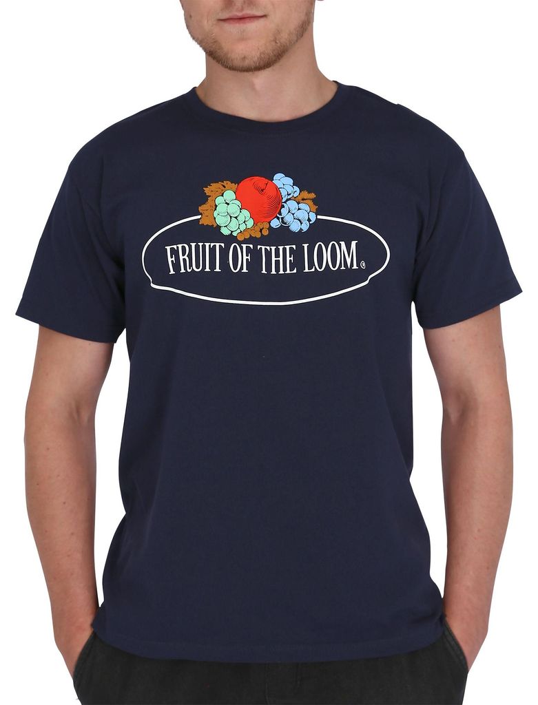 Fruit of the Loom T-Shirt mit Vintage Logo Farbe: deep navy Produktbild 