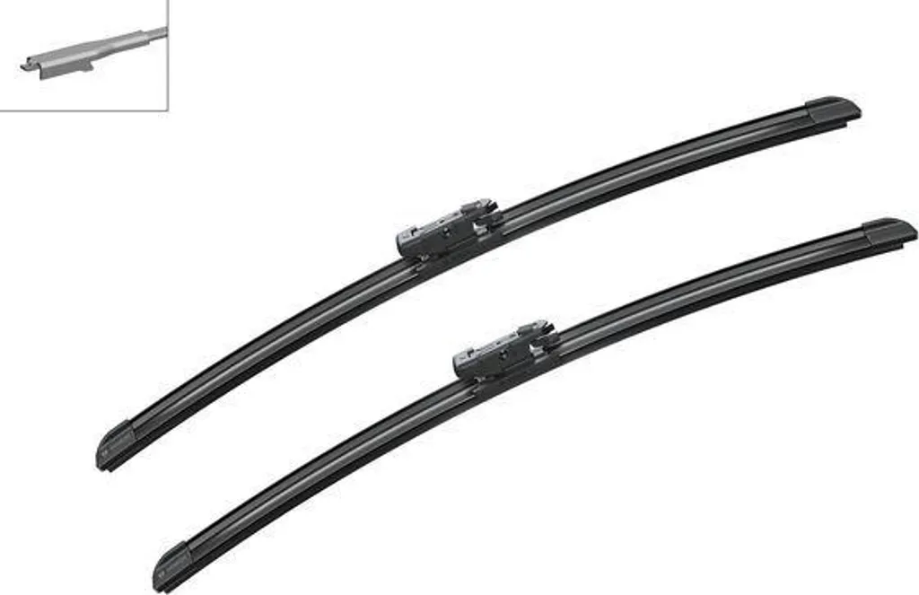 Balai d'essuie-glace plat Bosch compatible Mini Roadster et BMW Série 1