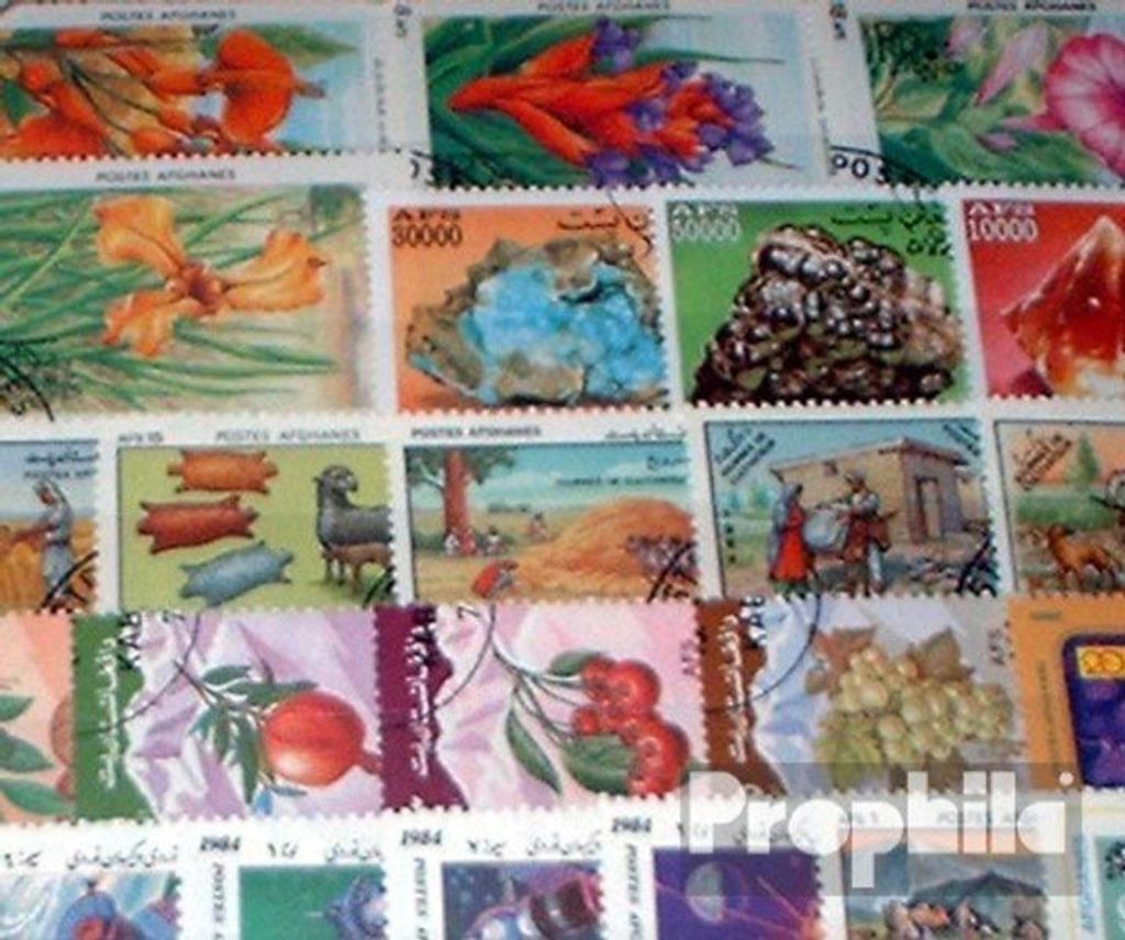 Briefmarken Afghanistan 50 verschiedene Marken