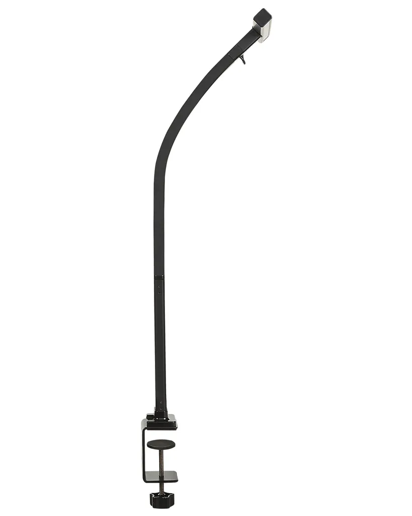Beliani Lampe de bureau LED Noire - Modèle d'architecte réglable et dimmable