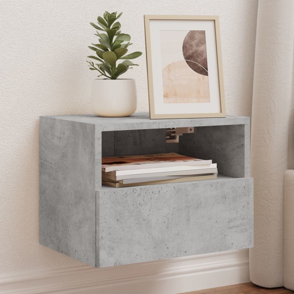 Maison Exclusive - TV-Wandschränke 2 Stk. Betongrau 40x30x30 cm Holzwerkstoff