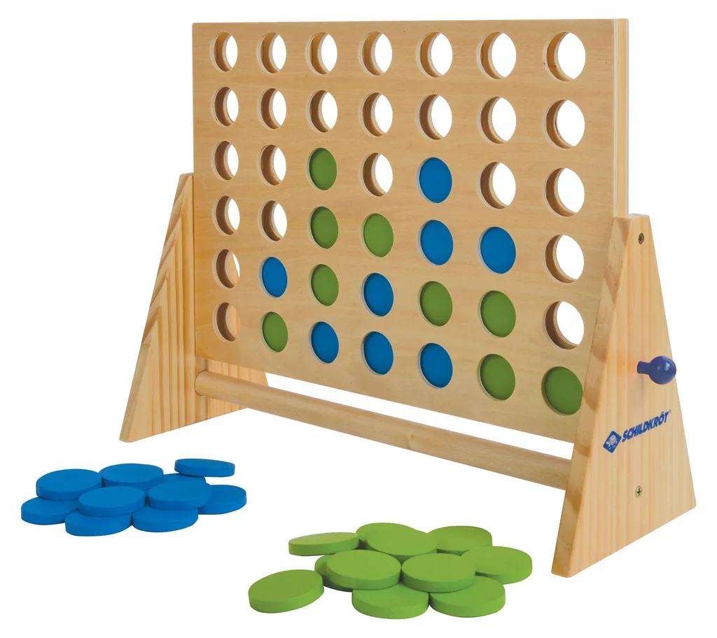 Dites Adieu au Plastique avec le Jeu de 4 en Ligne en Bois Schildkröt 970316