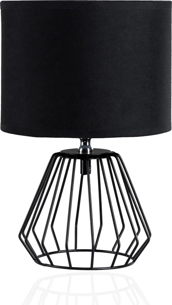 Pauleen lampe de table Shiny Diamond E27 20W noir mat design chic