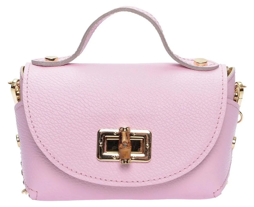 Sac crossbody en cuir rose Anna Luchini AL 1012T - Finition premium SS26