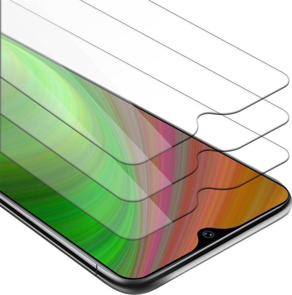 Cadorabo 3x Panzer Folie für Vivo Y91C Schutzfolie in Transparent Folie Tempered Display-Schutzglas