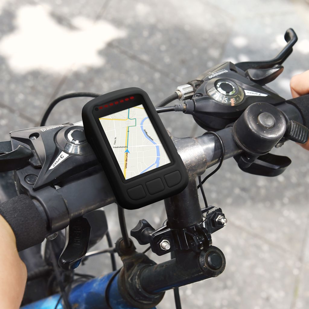 Hülle für Wahoo Elemnt Bolt Silikon GPS Fahrrad Navi Cover Tasche Schale Schutz 