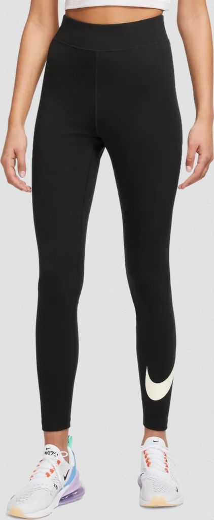 Nike W Nsw Nk Clsc Gx Hr Tght Swsh Black/White M Produktbild 