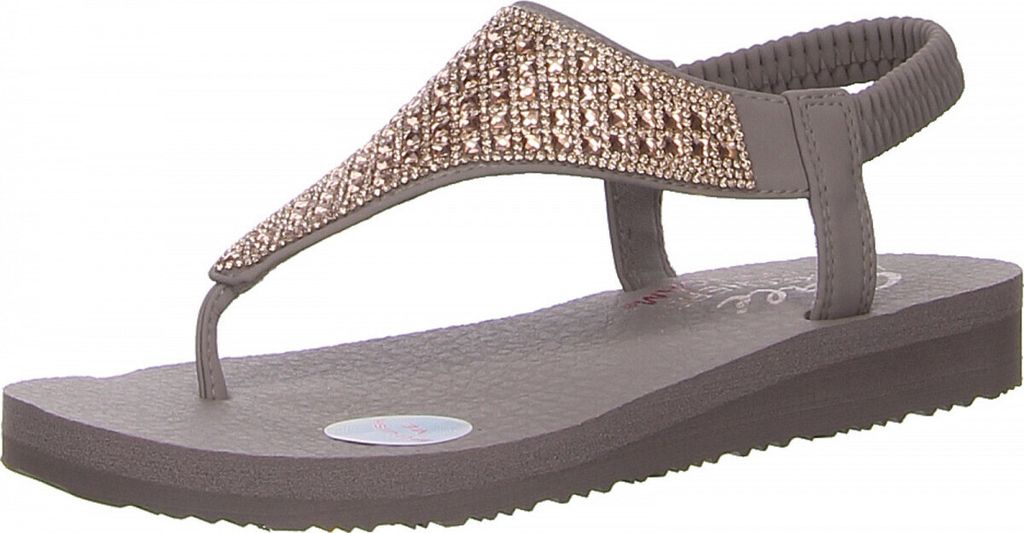 Skechers Damen Sandalette in Grau, Größe 40 Produktbild 15