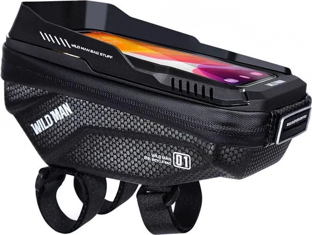 WILDMAN Reisetasche für Fahrradlenker mit Reißverschluss 1L Produktbild 