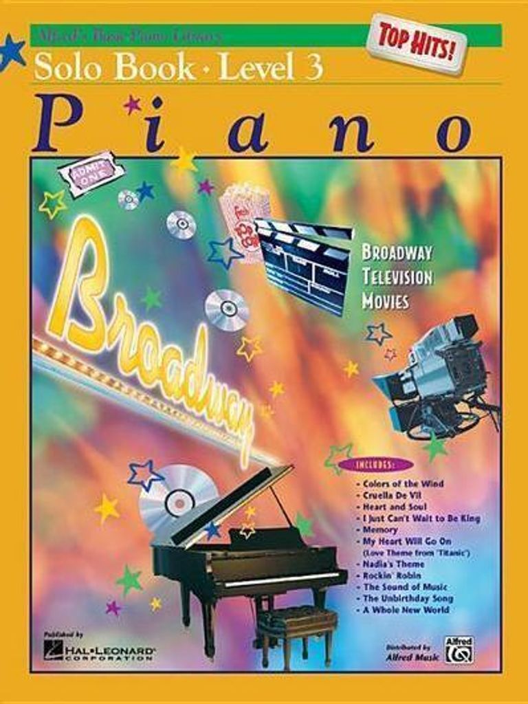 Alfred's Basic Piano Library Top Hits! Solo Book, Bk 3