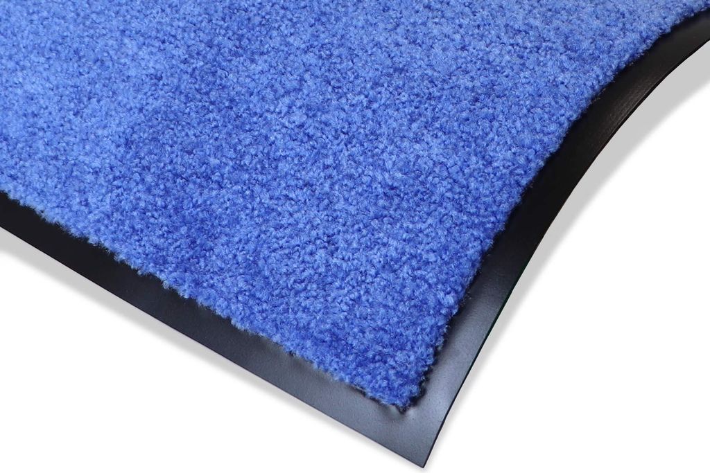 Primaflor Schmutzfangmatte CLEAN Blau 40x60cm - 13 Farben & 6 Größen - Strapazierfähige Türmatte, Rutschfester Türvorleger, Sauberlaufmatte