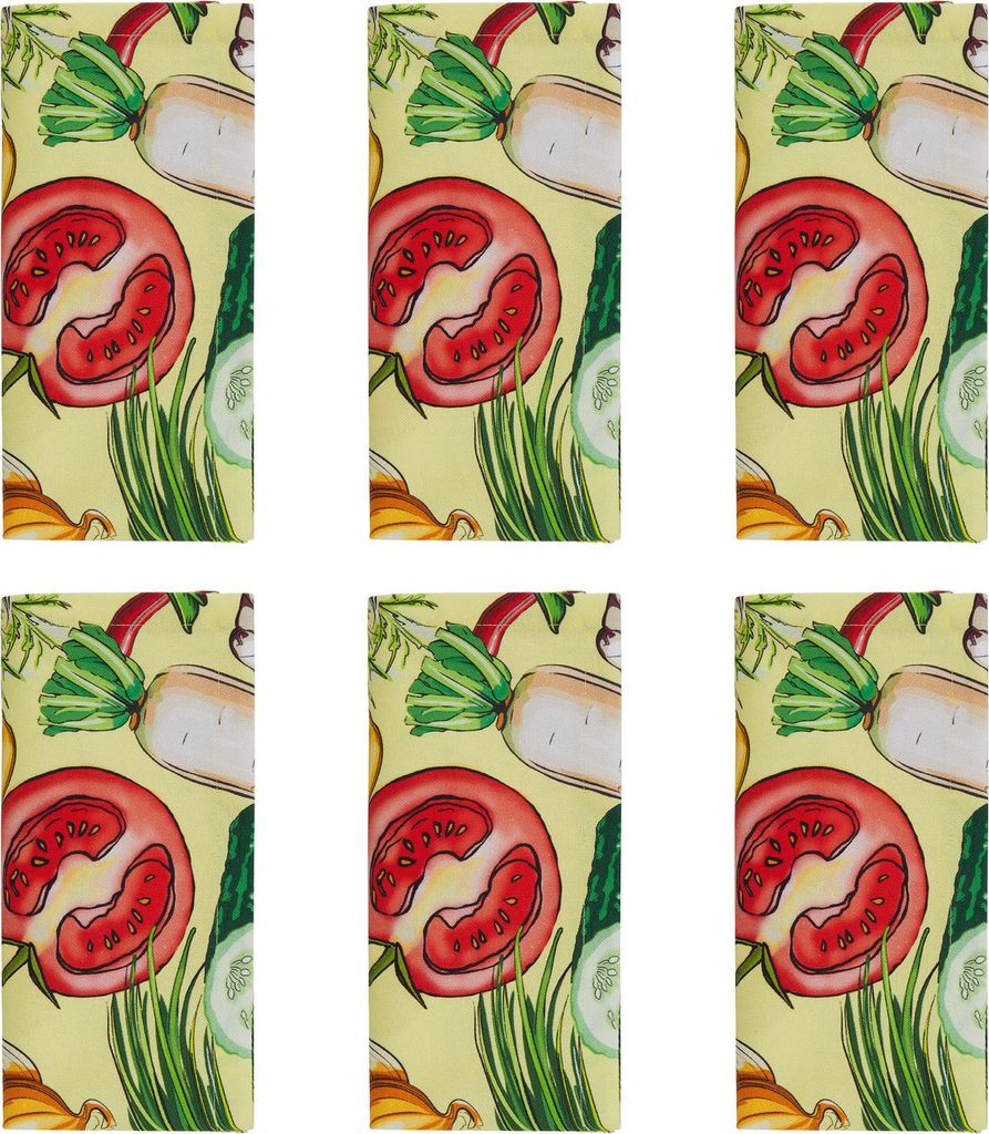 BUTLERS Serviette VERDURE 6er-Set