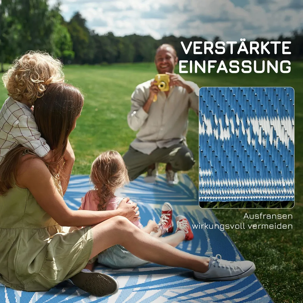 Grand tapis de camping réversible et imperméable avec sac de voyage - 7
