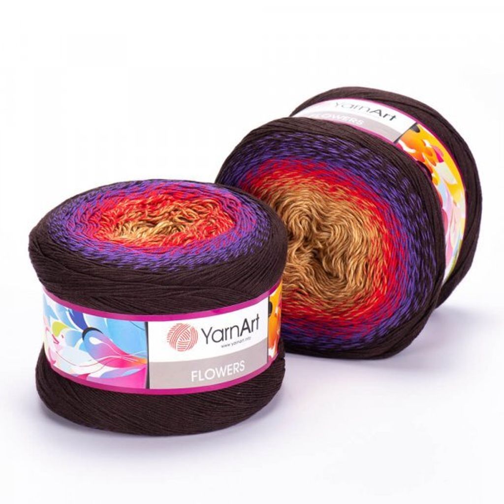 YarnArt Flowers 265 – Farbverlaufsgarn, 1000 m, 250 g, 55% Produktbild 