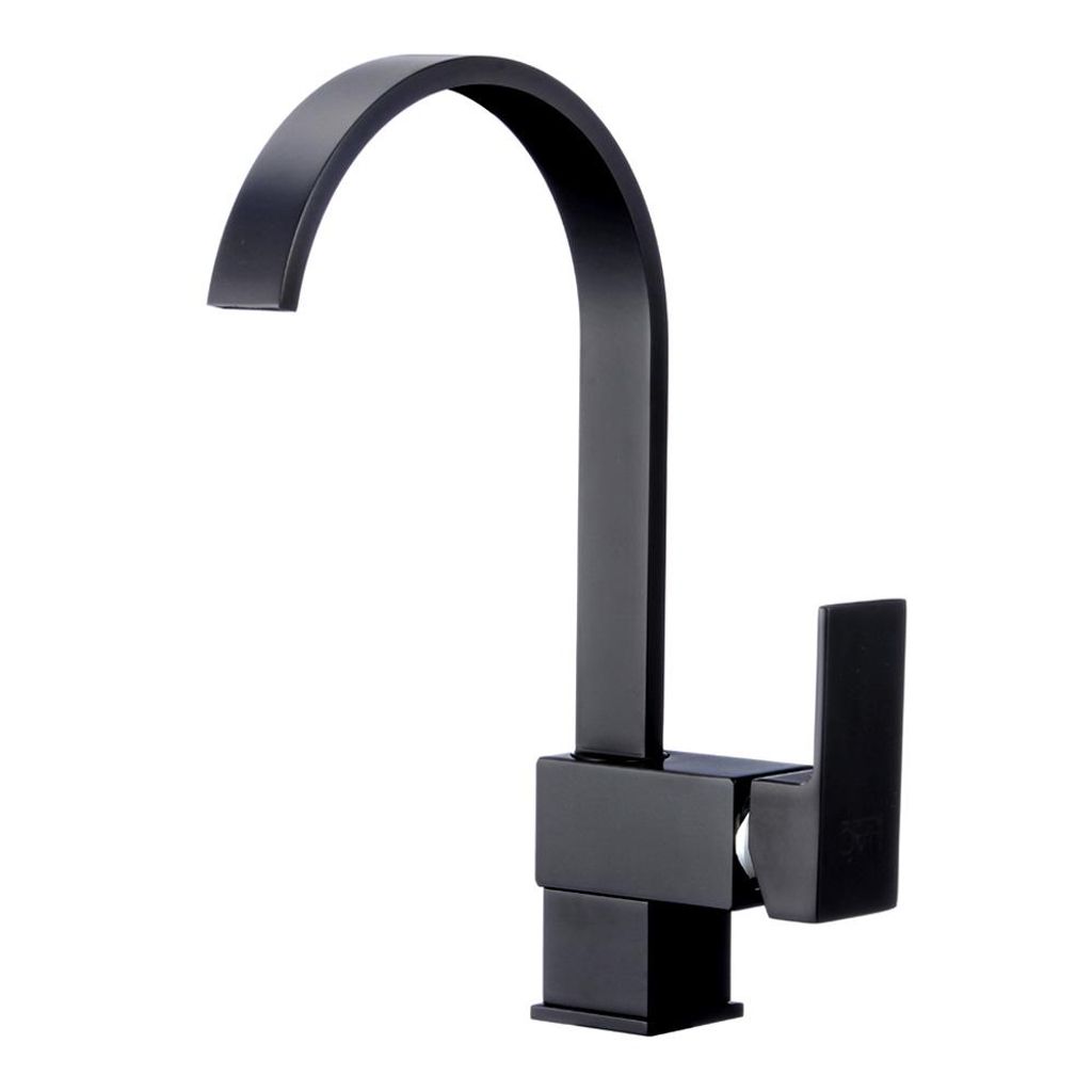 Spültischarmatur Küche schwarz schwenkbar | Wasserhahn Produktbild 