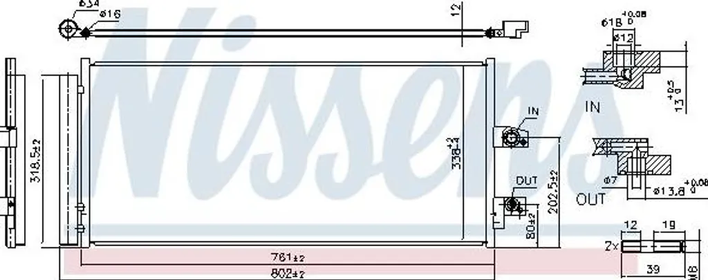 Condenseur de clim haute performance Nissens 941211 pour Volvo XC40