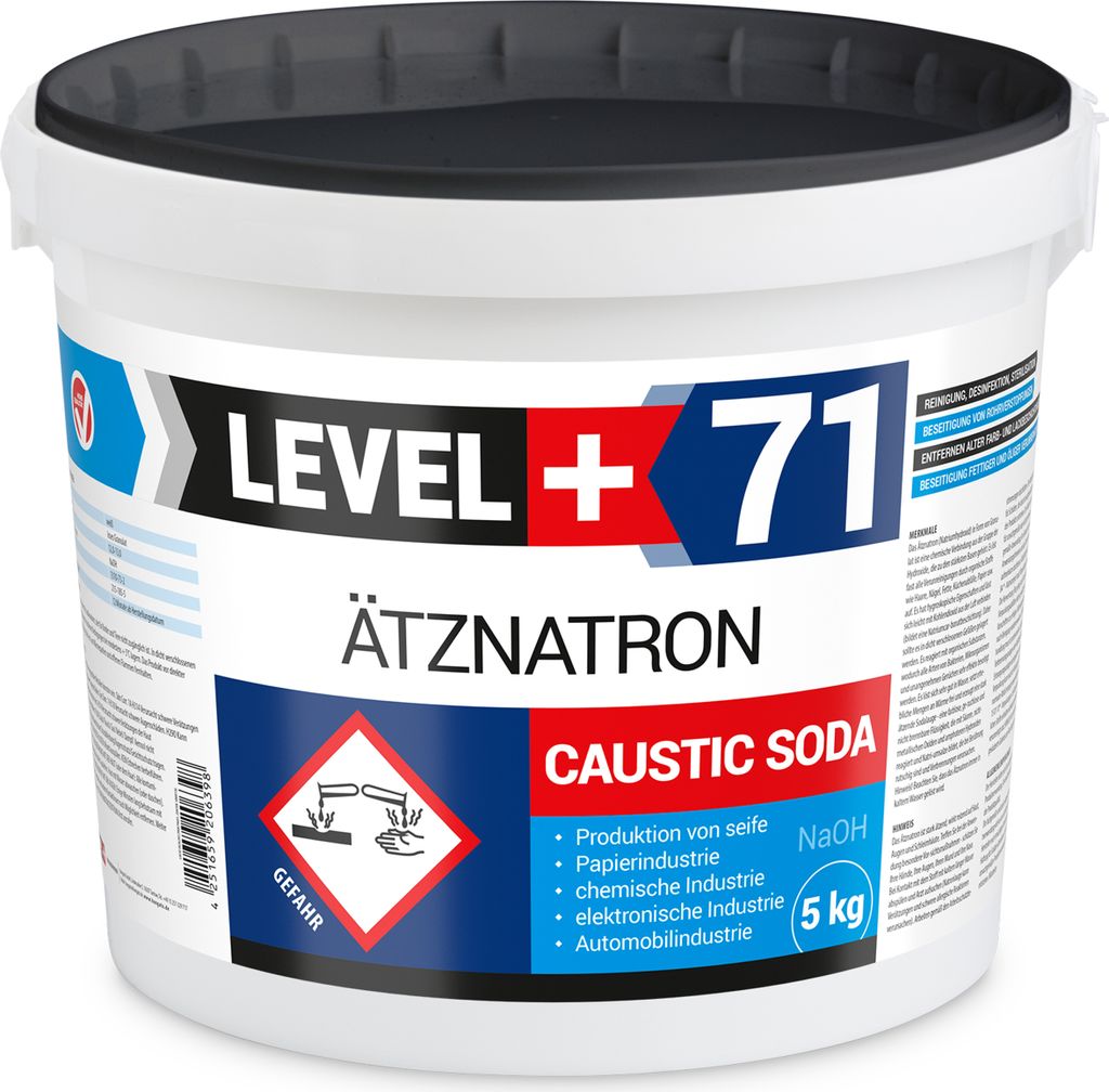 Kaustisches Soda 1St. EIMER 5kg NaOH, Natriumhydroxid Produktbild 1