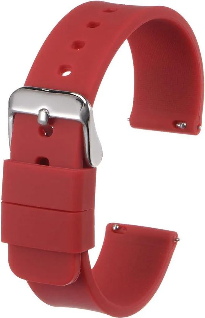 Bracelet sport 12mm caoutchouc pour montre à boucle rapide sécurisée