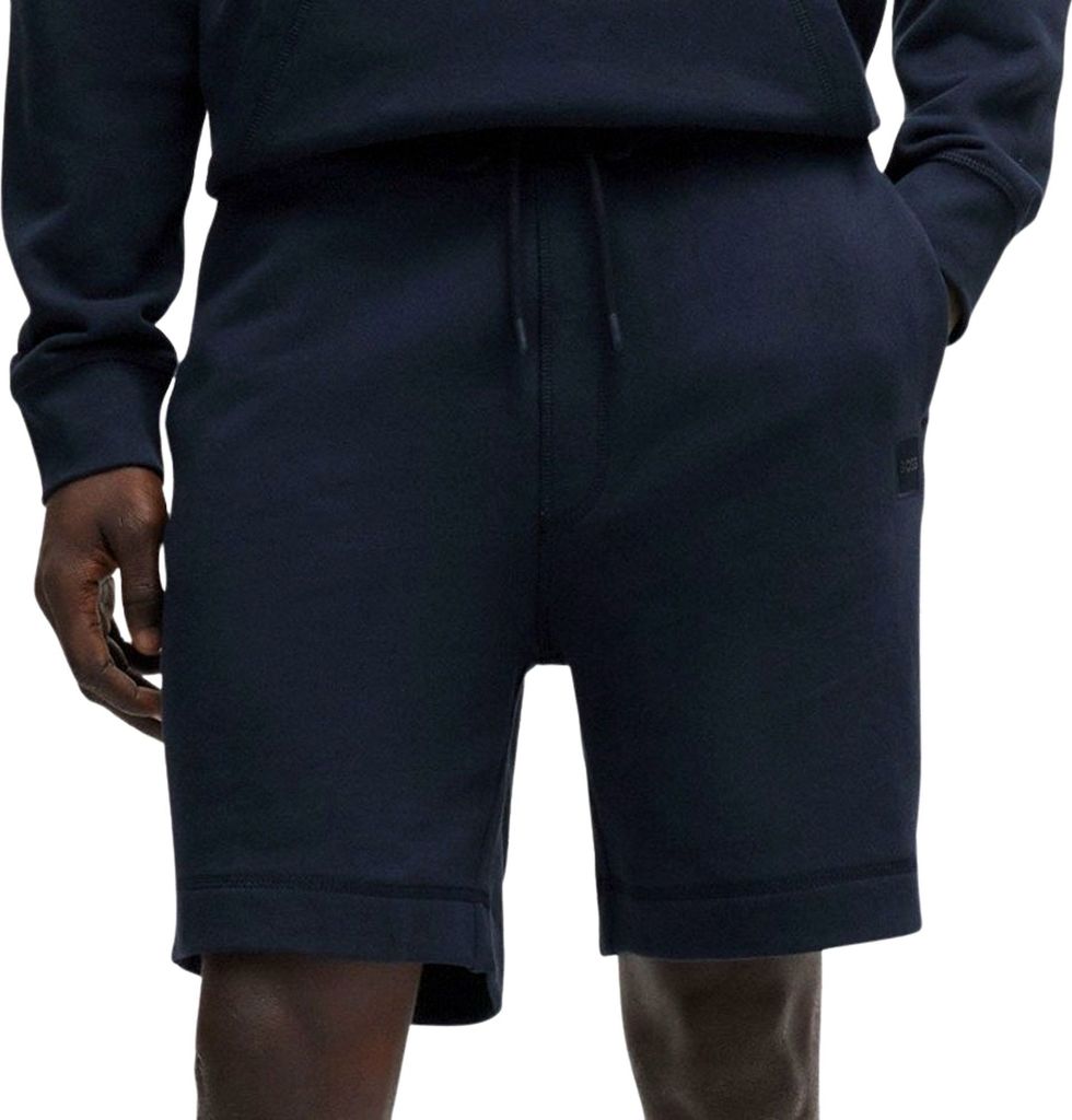 Boss Herren Bermudas Blau Baumwolle Sommer Shorts : Größe - M Größe: M