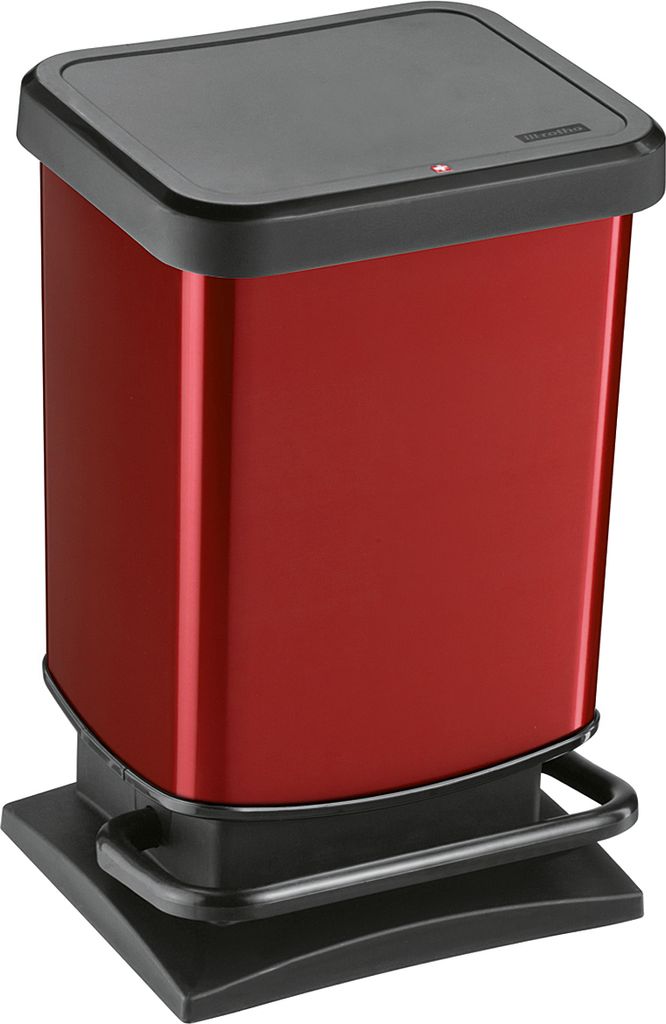 ROTHO Treteimer Paso 20l 29,3x26,6x45,7cm rot Produktbild 1