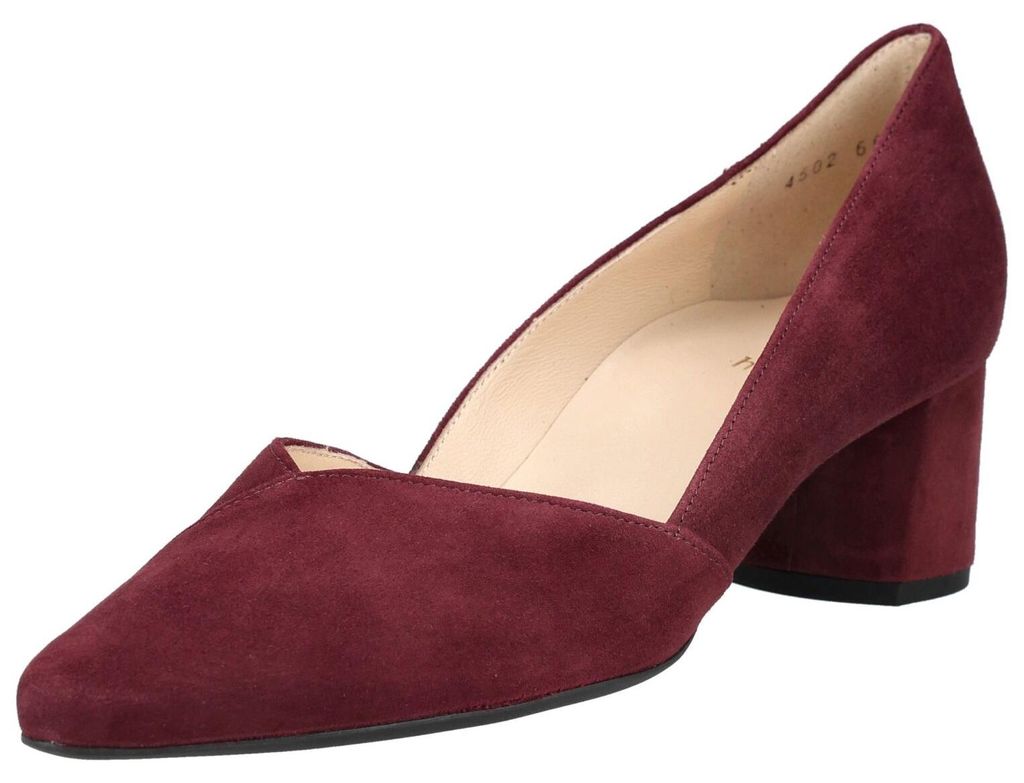 Högl Pumps aus Veloursleder mit Blockabsatz, spitzer Form Produktbild 