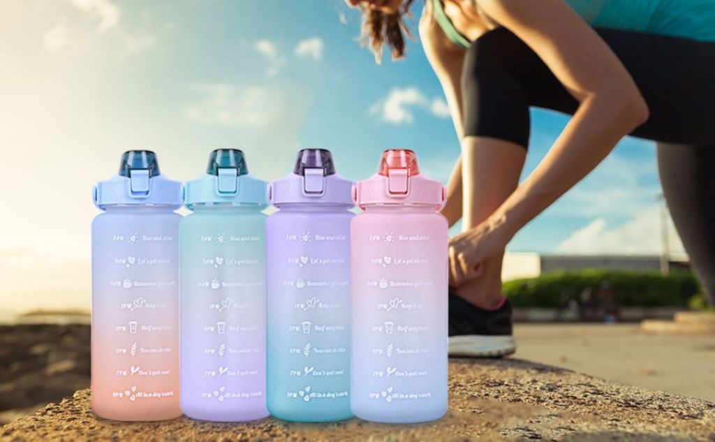 2-litrová fľaša na vodu so stupnicou motivácie pitia, Obrázok produktu 9