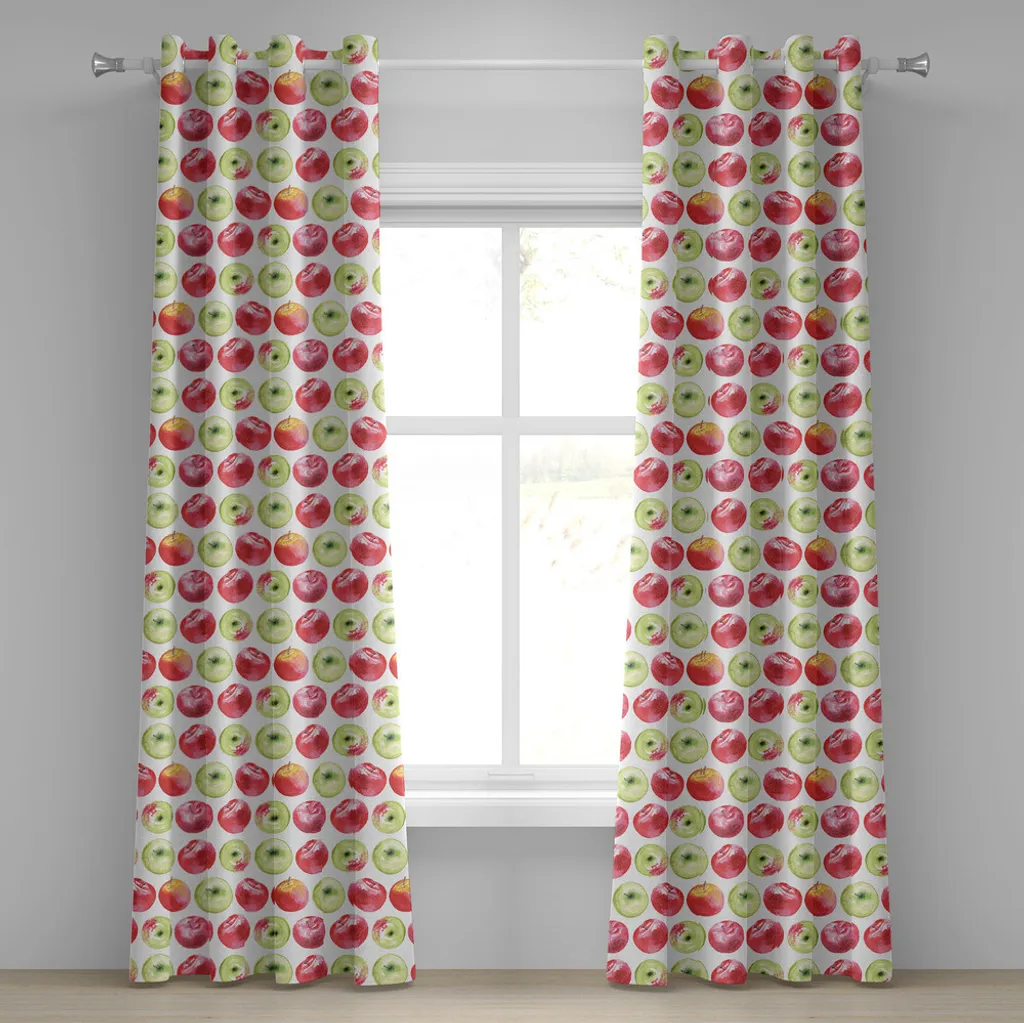 Rideau brise-vue décoratif pour vis-à-vis grande fenêtre 280x245cm vert
