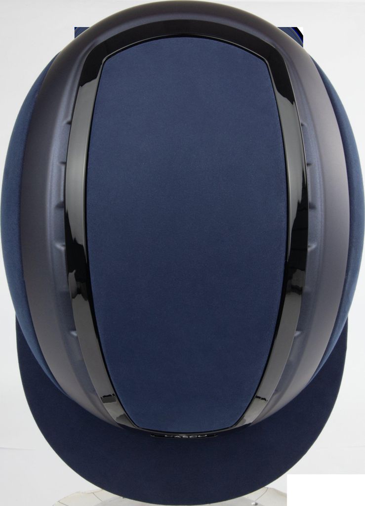 CASCO Elite Valiant Blau Reithelm, Farbe:blau wildleder, Größe:58-62-cm