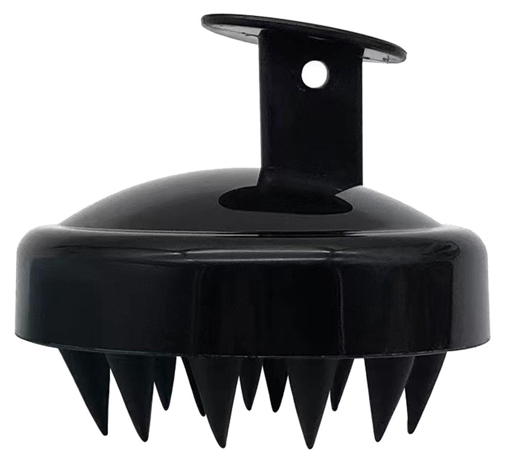 Shampoobürste mit ergonomischem Griff, weichem Silikon-Kopfhautpeeling zur Stimulation der Akupunkturpunkte der Kopfhaut, fördert die Durchblutun...