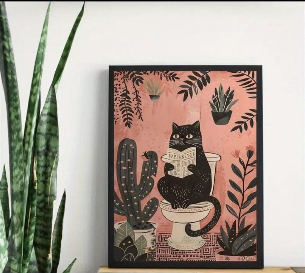 Poster Poes – Canvas – Ohne Rahmen – Kunstposter für Interieur – Rosa