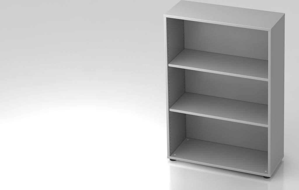 Hammerbacher Regal - 3OH, 33 cm tief, Grau