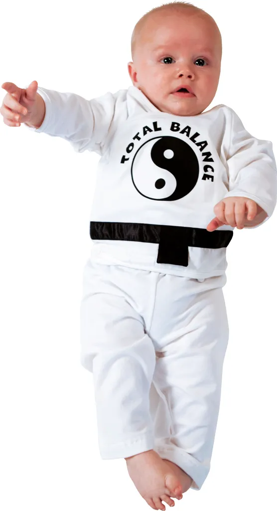 Dors bien bébé Taekwondo avec imprimés résistants et coton respirant
